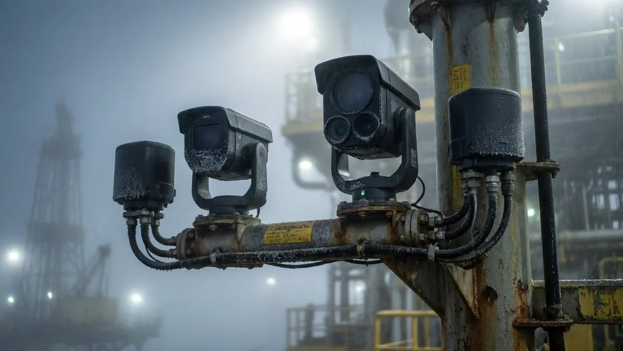 Weather-resistant PRO-AD-M sensors installed in a maritime industrial environment