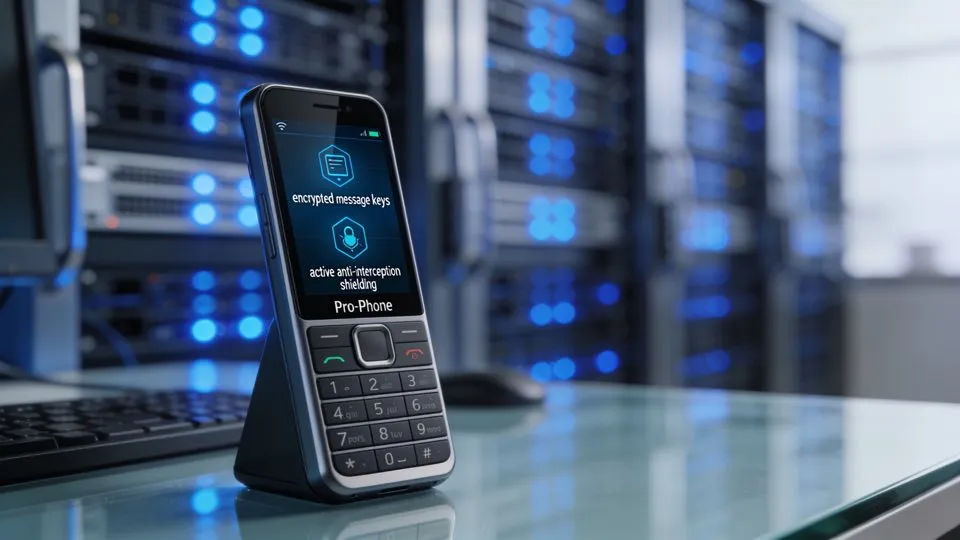 Pro-Phone with active anti-interception shielding