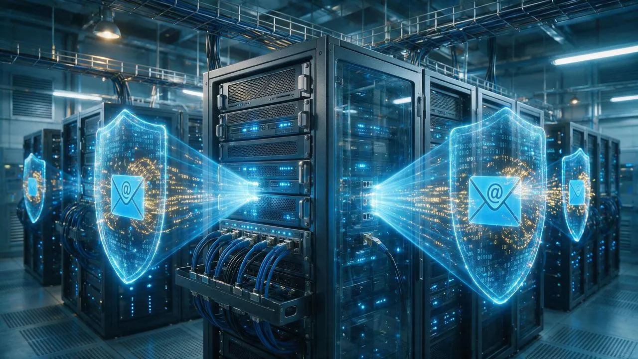 Secure email gateway protecting enterprise mail infrastructure