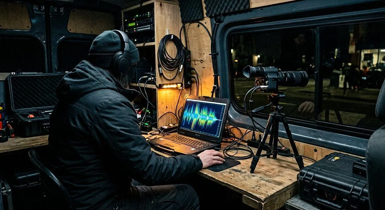 Field deployment of laser audio surveillance equipment