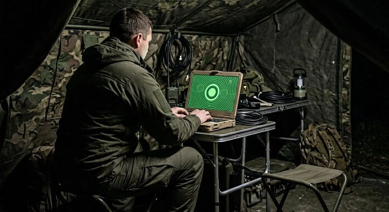 Portable control station monitoring a wireless perimeter